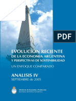 Evolución reciente de la economía argentina y perspectivas de sostenibilidad 2005