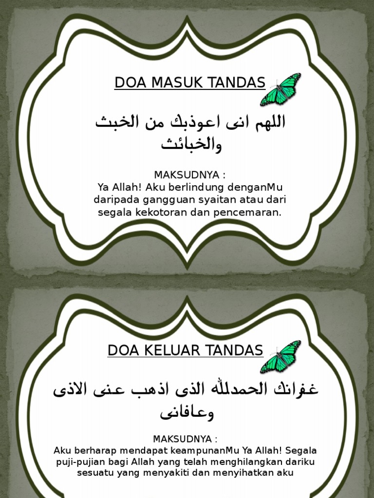 Doa Masuk Tandas Doa Keluar Tandas Pdf