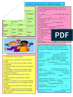 Past Simple Mixed Regular Irregular Verbs