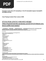 Download Cara Pasang Custom Rom Lenovo A390 _ Hanif Rahman Site by asep SN307082202 doc pdf