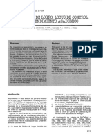 Locus de Control y Rendimiento Académico en Estudiantes Bachillerato PDF