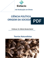 Ciência Política - Texto I - Teorias Naturalistas e Contratualistas
