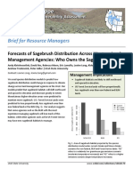 Forecasts of sagebrush distribution across western land management agencies