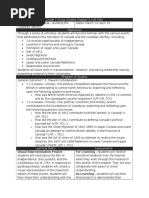 Grade 7 Social Studies Chapter 6 Unit Plan
