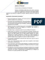 Pasos y Requisitos para La Inscripcion de Empresa en El Salvador PDF