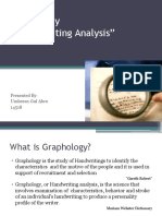 Lec 13 A Graphology