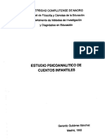 Gutiérrez Sánchez, Gerardo. Estudio Psicoanalítico de Los Cuentos Infantiles