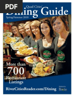 Download Quad Cities Dining Guide - SpringSummer 2010 - Published by the river Cities Reader by River Cities Reader SN30712700 doc pdf