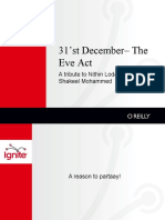 31'st December - The Eve Act: A Tribute To Nithin Lodaya & Shakeel Mohammed