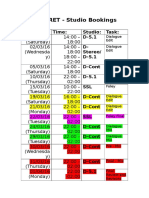 MFP Studio Bookings 16-03-16