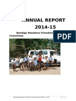 Bendigo Maubisse Friendship Committee 2014-15 Annual Report