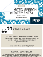 Reported Speech Statements