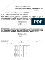 Tautologías, Contradicciones y Contingencias.