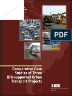 Comparative Case Studies Three IDB Supported Urban Transport Projects