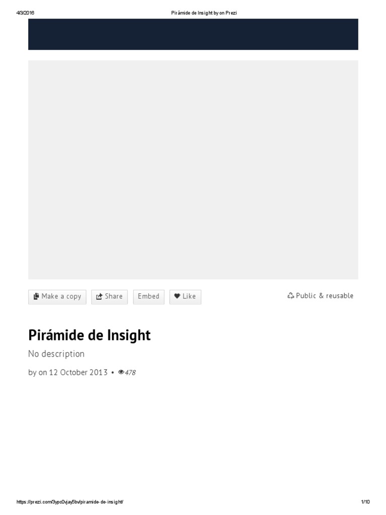 Pirámide de Insight by On Prezi | PDF | Producto (Negocio ...