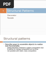 Structural Patterns: Decorator Facade