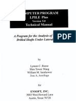 Ensoft LPile Plus 5.0 - User Technical Manual