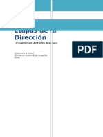 Etapas de La Dirección