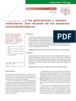 Formación de Los Granulomas y Quistes Radiculares Una Revisión de Los Aspectos Inmunopatológicos