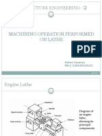 Lathe Machine Operations