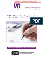 2016 CDC Guideline For Prescribing Opioids For Chronic Pain US. CDC