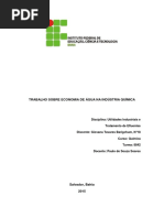 Trabalho Sobre Economia de Água Na Indústria Química