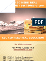 SEC 450 NERD Real Education - Sec450nerd.com
