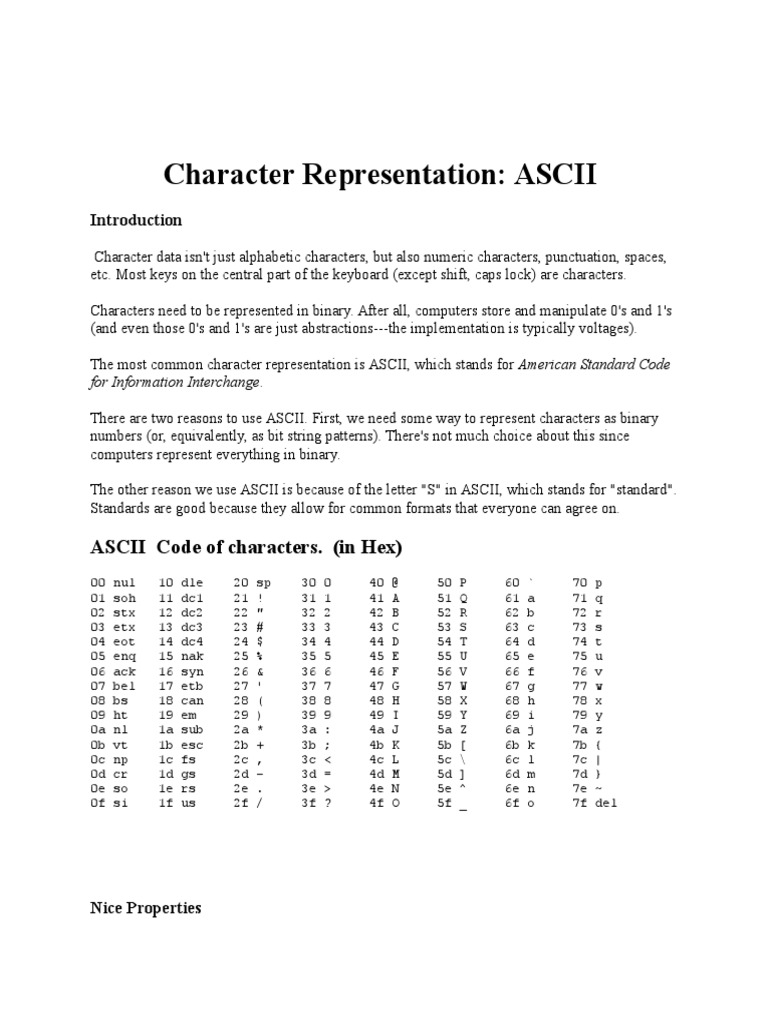 Ascii Pdf Ascii Letter Case