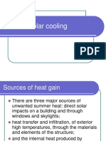 Passive Solar Cooling