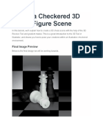 Adobe Ilustrator CS6 - Create A Checkered 3D Chess Figure Scene