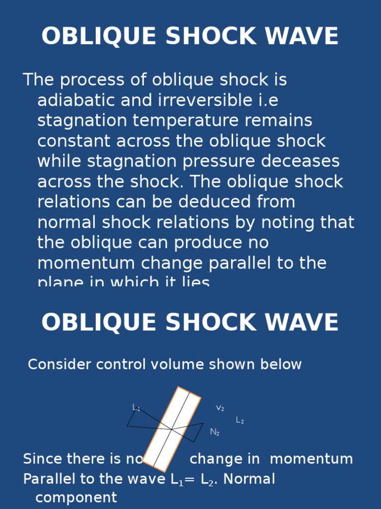 Oblique Shock Wave Dynamics | PDF | Shock Wave | Mach Number
