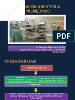 Persiapan Anestesi Premedikasi