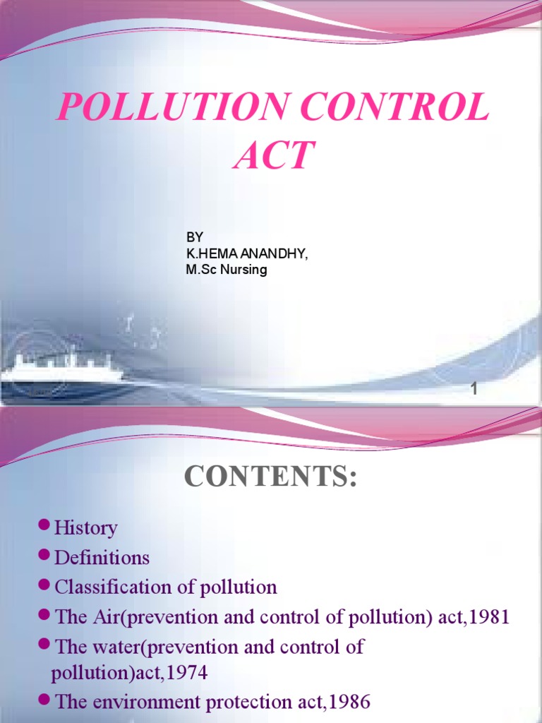Environmental Regulations in India Pollution Environmental Law