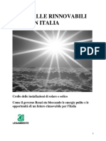 Dossier Stop alle rinnovabili in Italia 2015