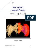 Section 1. General Physics Course Notes