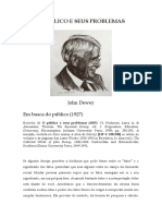 DEWEY, John (1927) O Público e Seus Problemas. Excertos - Em Busca Do Público