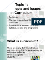 Introduction To Curriculum