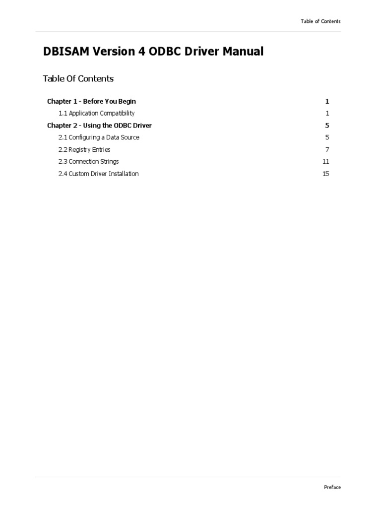 Odbc driver for mac