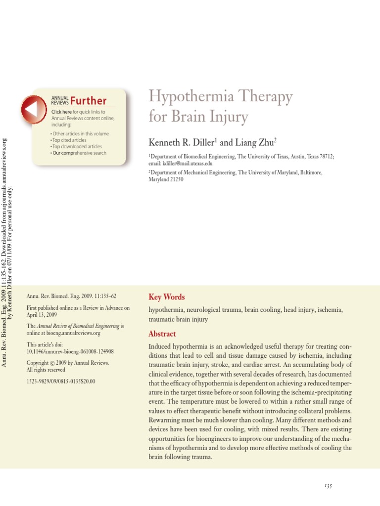 Hypothermia Therapy Pdf Traumatic Brain Injury Hyperthermia