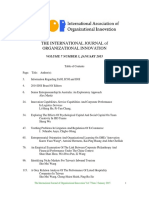 International Journal of Organisational Innovation Final Issue Vol 7 Num 3 January 2015