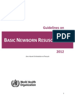 Basic Newborn Resuscitation Guidelines Who