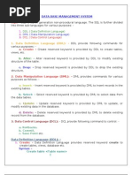 Database Management System-Notes