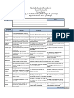 Rubrica Informe Escrito