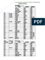 2016 PNOIAC Competition Schedule