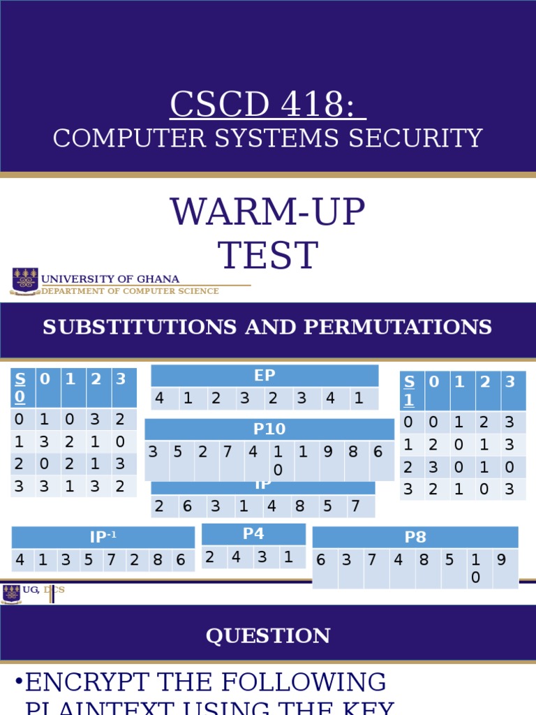Computer Systems Security Test Guide | PDF
