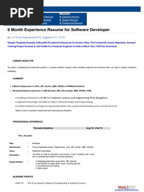 Resume Formats 