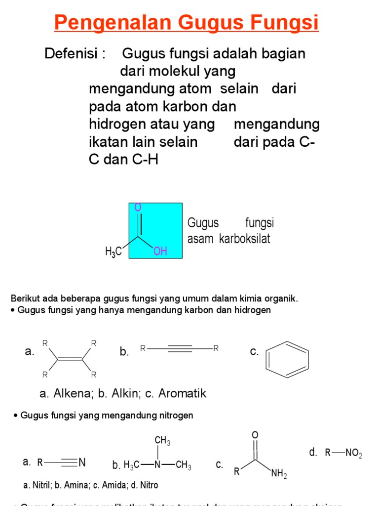 Pengenalan Gugus Fungsi | PDF