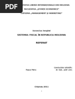  Sistemul Fiscal Al Republicii Moldova