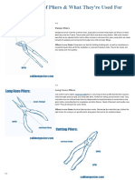 Different Types of Pliers