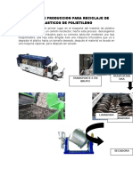 Sistema de Produccion para Reciclaje de Plasticos de Polietileno